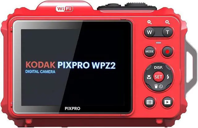 Alt view image 10 of 13 - Kodak Pixpro WPZ2 Waterproof Shockproof 16MP 4x 2.7-Inch LCD Camera (Red)