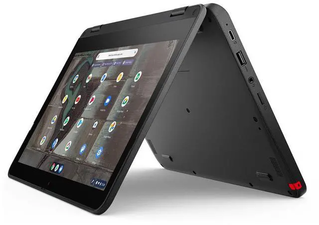 Alt view image 20 of 20 - Lenovo 500e Chromebook Gen 3 11.6" Touch Screen Intel Celeron N4500 Intel UHD Graphics 4GB Memory 32GB Storage Chrome OS 82JB003XUS