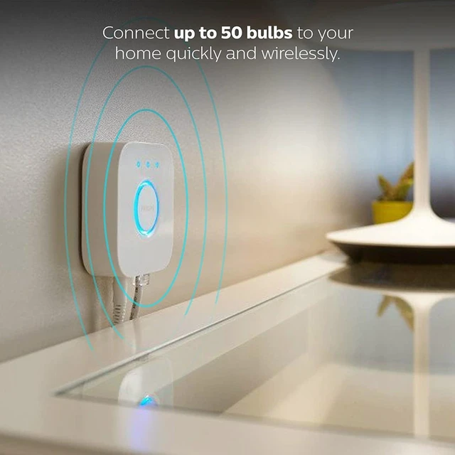 Alt view image 8 of 11 - Philips 458471 Hue Bridge 2 Generation - White