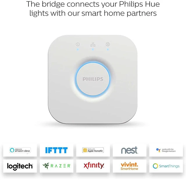 Alt view image 9 of 11 - Philips 458471 Hue Bridge 2 Generation - White