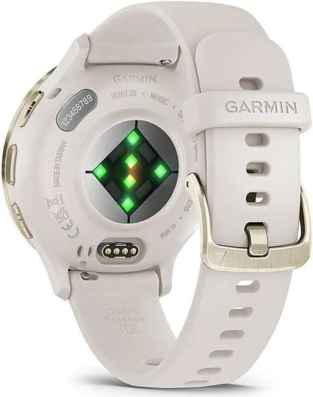 Alt view image 12 of 14 - Garmin Venu 3S, Soft Gold Stainless Steel Bezel with Ivory Case and Silicone Band| Smart Watch 010-02785-04