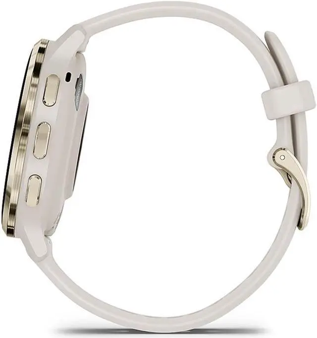 Alt view image 14 of 14 - Garmin Venu 3S, Soft Gold Stainless Steel Bezel with Ivory Case and Silicone Band| Smart Watch 010-02785-04