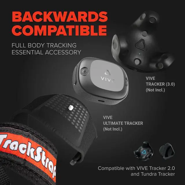 Alt view image 5 of 5 - HTC 3 Pack VR VIVE Tracker (3.0) with Rebuff Reality TrackBelt + 2 TrackStraps