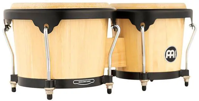Alt view image 4 of 5 - Meinl 6.75" and 8" Headliner Series Bongos, Natural #HB100NT