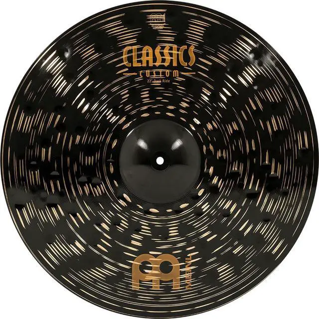 Alt view image 2 of 8 - meinl 22" ride cymbal  classics custom dark  made in germany, 2year warranty cc22dar