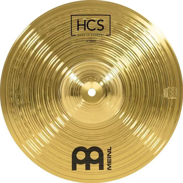 Alt view image 2 of 8 - Meinl Cymbals 12 Splash Cymbal  HCS Traditional Finish Brass for Drum Set, Made in Germany, 2-Year Warranty, 12 inch (HCS12S)