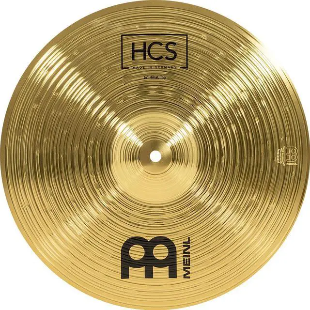 Alt view image 6 of 8 - meinl 14 hihat hi hat cymbal pair  hcs traditional finish brass for drum set, made in germany, 2year warranty hcs14h