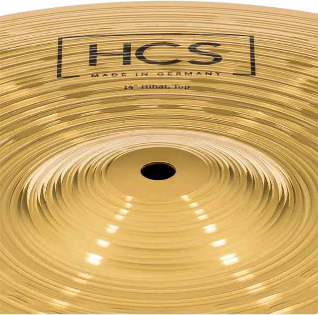 Alt view image 5 of 8 - meinl 14 hihat hi hat cymbal pair  hcs traditional finish brass for drum set, made in germany, 2year warranty hcs14h