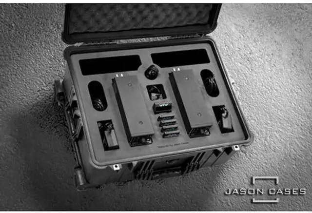 Alt view image 2 of 2 - Jason Cases Wheeled Hard Case with Laser-Cut Foam for AJA Ki Pro Ultra Plus