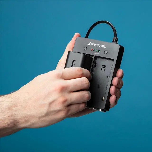 Alt view image 11 of 13 - Westcott L60-B Battery Grip with NP-F Adapter