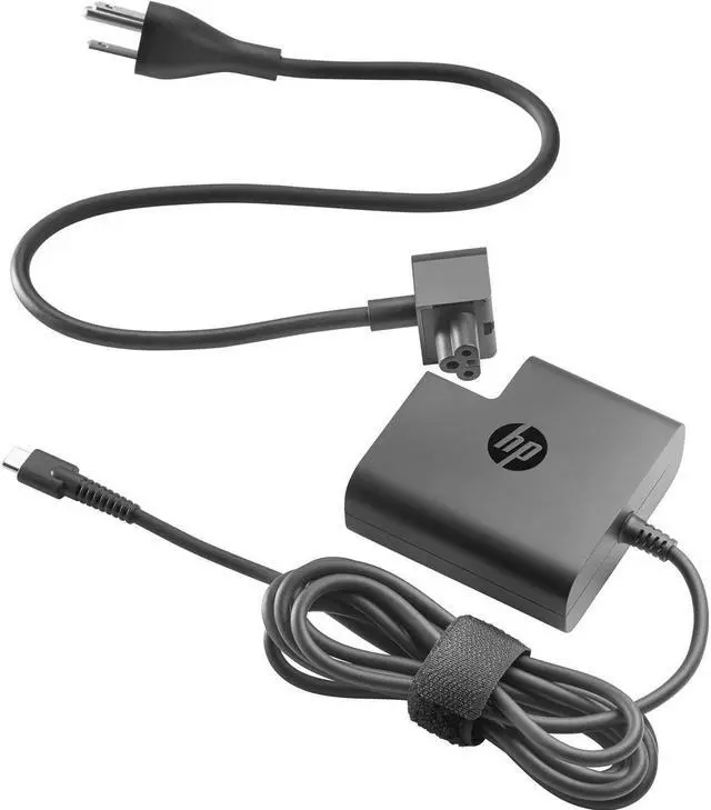 Alt view image 5 of 5 - HP 65W SFF USB-C AC Adapter US X7W50AA