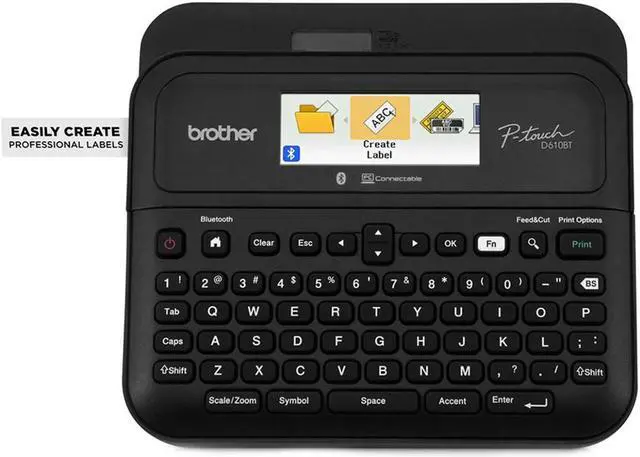 Alt view image 3 of 8 - Brother P-Touch PT-D610BT Business Professional Connected Label Maker with Bluetooth® Connectivity