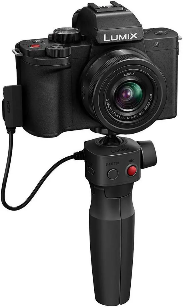 Alt view image 4 of 12 - Panasonic LUMIX G100 4k Mirrorless Camera, Lightweight Camera for Photo and Video, Built-in Microphone, Micro Four Thirds with 12-32mm Lens, 5-Axis Hybrid I.S., 4K 24p 30p Video, DC-G100DVK (Black)
