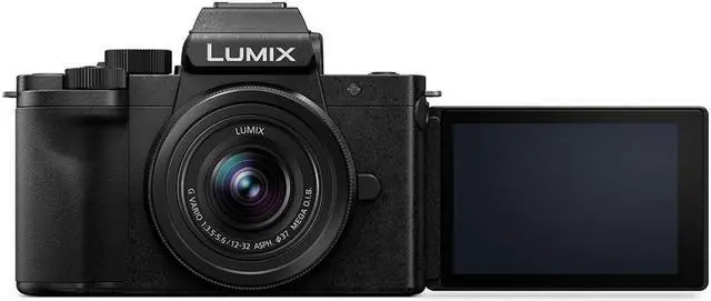 Alt view image 6 of 12 - Panasonic LUMIX G100 4k Mirrorless Camera, Lightweight Camera for Photo and Video, Built-in Microphone, Micro Four Thirds with 12-32mm Lens, 5-Axis Hybrid I.S., 4K 24p 30p Video, DC-G100DVK (Black)