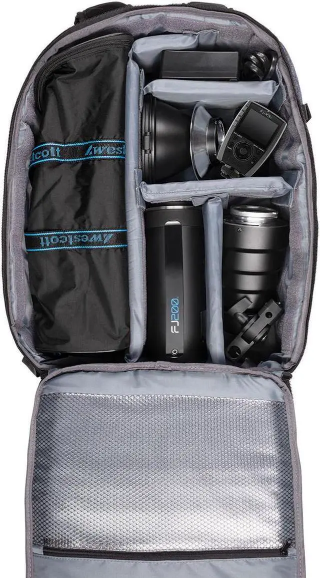 Alt view image 9 of 10 - Westcott FJ200 Strobe 1-Light Backpack Kit with FJ-X3 S Wireless Trigger