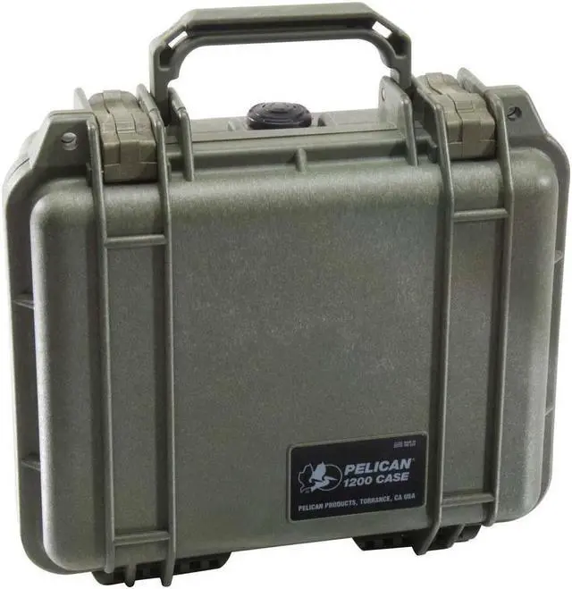 Alt view image 2 of 13 - CASE, PELICAN 1200, W/FOAM, OD GREEN