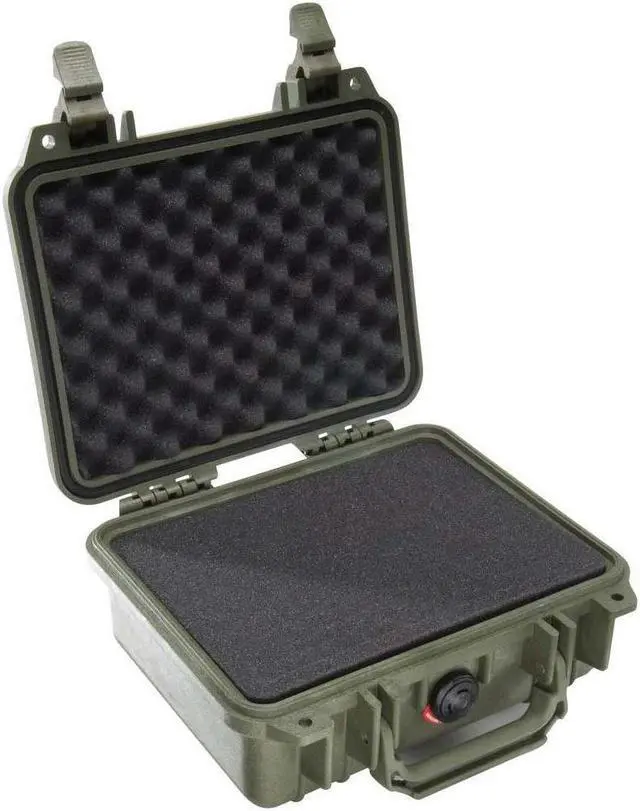 Alt view image 3 of 13 - CASE, PELICAN 1200, W/FOAM, OD GREEN