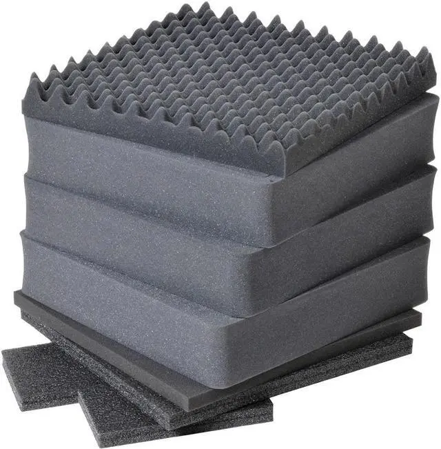 Alt view image 10 of 11 - PELICAN 0350-000-110 Black 0350 20" Cube Case with Foam