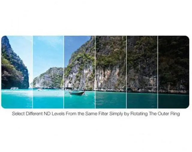 Alt view image 12 of 12 - Vivitar Variable NDX Neutral Density Lens Filter - 58mm