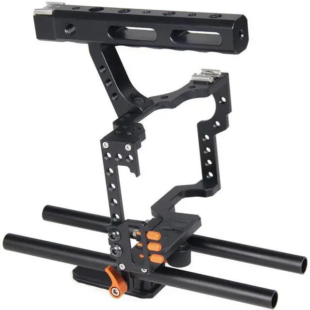 Main image of YELANGU C5 Camera Video Cage Kit for Sony GH4/A7, Orange