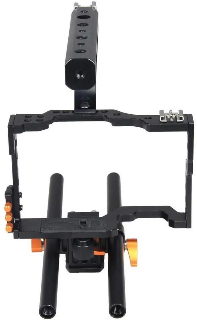 Alt view image 4 of 7 - YELANGU C5 Camera Video Cage Kit for Sony GH4/A7, Orange