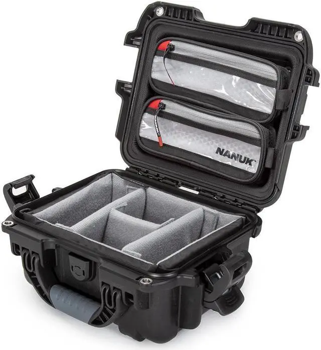 Main image of Nanuk 905 Pro Waterproof Hard Case with Lid Organizer and Padded Divider, Black