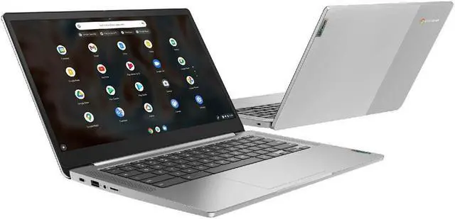 Alt view image 20 of 20 - Lenovo Chromebook 3 14" Touch Laptop - Mediatek MT8183 - 4GB Memory - 64GB eMMC - Arctic Grey
82KN0001US