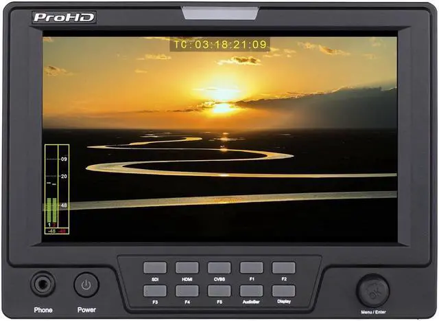 Alt view image 6 of 7 - JVC DT-X71HP ProHD 7" AC/DC Portable HD & C2K LCD Monitor