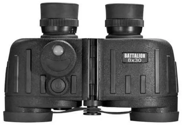 Alt view image 6 of 10 - Barska 8x30 Waterproof Battalion Binocular With Rangefinder AB11776