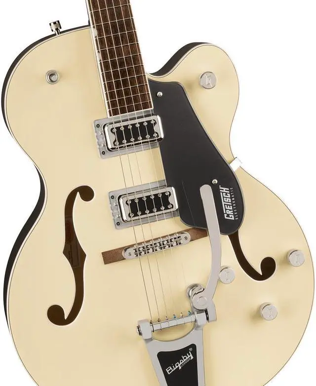 Alt view image 3 of 5 - Gretsch Gretsch G5420T Electromatic Classic Hollow Body Single-Cut with Bigsby Electric Guitar, Laurel Fingerboard, TwoTone Vintage White/London Grey
