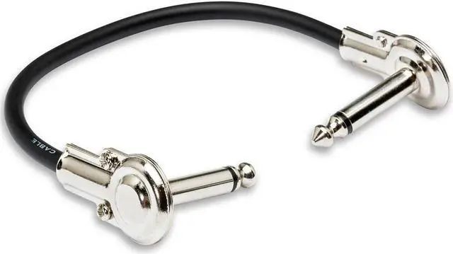 Alt view image 11 of 14 - HOSA IRG-100.5 Low Profile Guitar Pedal Pancake Patch Jumper Cable 1/4" - 6"