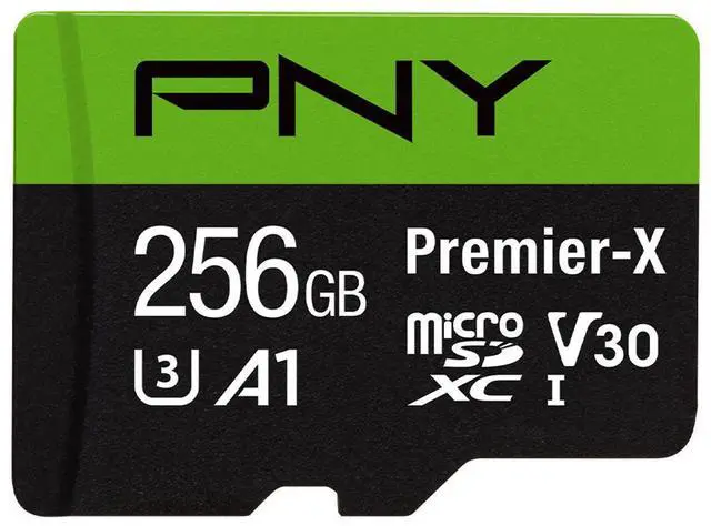 Alt view image 5 of 11 - pny 256gb premier-x class 10 u3 v30 microsdxc flash memory card - 100mb/s, class 10, u3, v30, a1, 4k uhd, full hd, uhs-i, micro sd