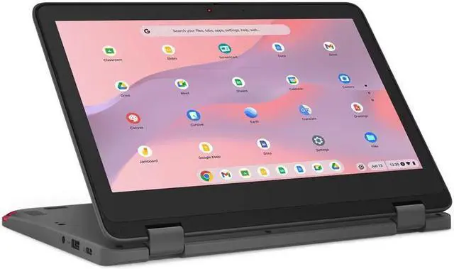 Alt view image 10 of 20 - Lenovo 300e Yoga Chromebook Gen 4 11.6" Touch Screen MediaTek Kompanio 520 Mali G52 8GB Memory 64 GB SSD Chrome OS 82W20009US
