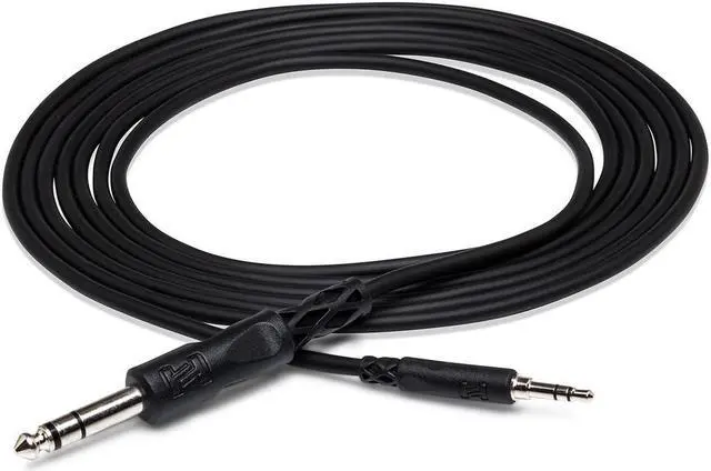 Alt view image 2 of 6 - Hosa Technology 2x Stereo Mini Male to Stereo 1/4" Male Cable, 10' #CMS-110 2