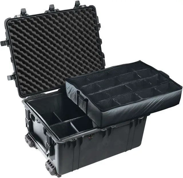 Alt view image 4 of 11 - Pelican 1630 Transport Case with Dividers (Black)