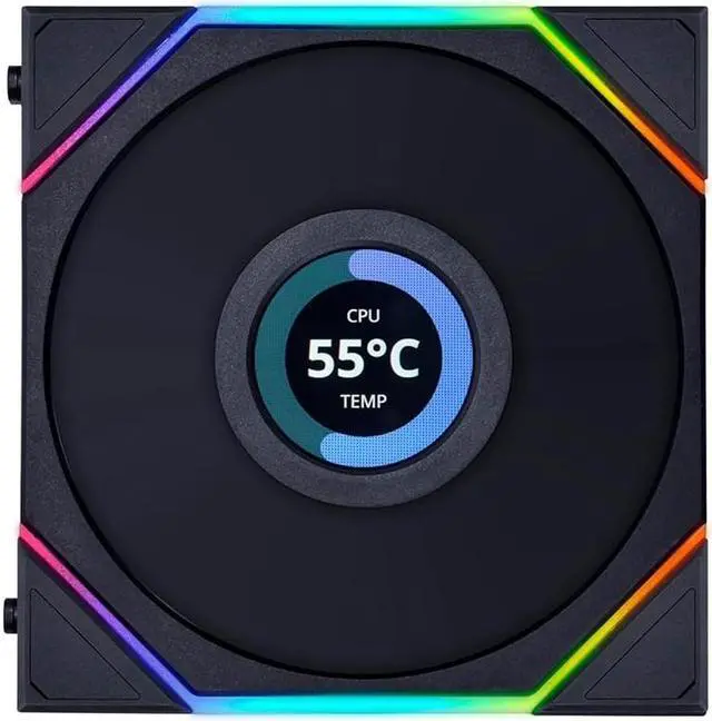 Alt view image 11 of 15 - Lian Li UNI FAN TL LCD  120 RGB 3 pcs Pack Black Color ( controller included)- 12TLLCD3B