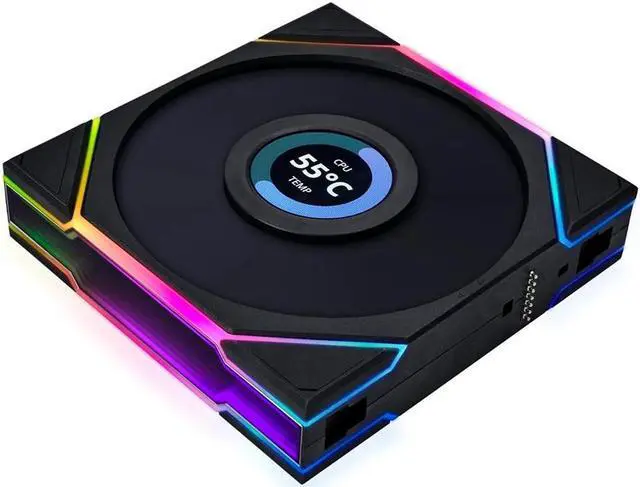 Alt view image 13 of 15 - Lian Li UNI FAN TL LCD  120 RGB 3 pcs Pack Black Color ( controller included)- 12TLLCD3B