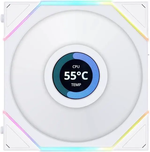 Alt view image 10 of 14 - Lian Li UNI FAN TL LCD   120 RGB 3 pcs Pack White Color ( controller included)- 12TLLCD3W