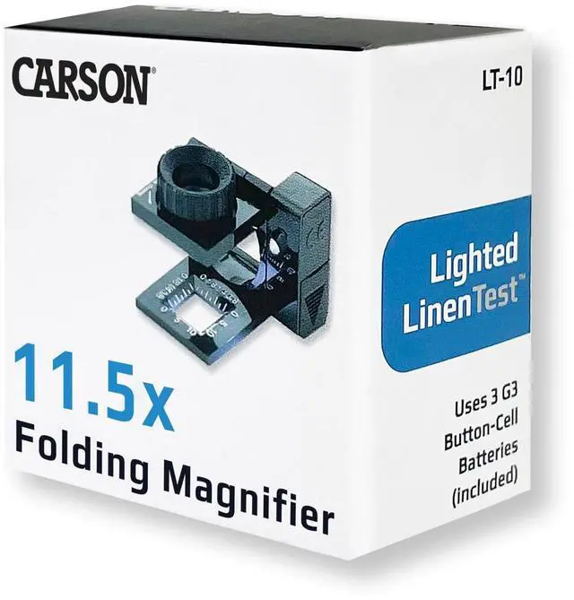Alt view image 8 of 8 - Carson LT10 Lighted Linen Test Magnifier