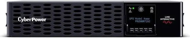 Alt view image 3 of 8 - CyberPower PR1500RT2UC Smart App Sinewave PR1500RT2UC - UPS (rack-mountable / external) - AC 100-125 V - 1500 Watt - 1500 VA - 9 Ah-Ethernet, RS-232, USB-output connectors: 8 - active PFC-2U-10ft cord