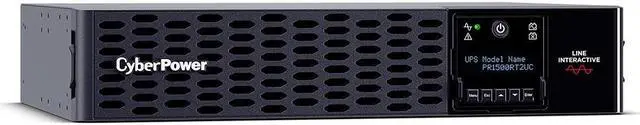 Alt view image 8 of 8 - CyberPower PR1500RT2UC Smart App Sinewave PR1500RT2UC - UPS (rack-mountable / external) - AC 100-125 V - 1500 Watt - 1500 VA - 9 Ah-Ethernet, RS-232, USB-output connectors: 8 - active PFC-2U-10ft cord