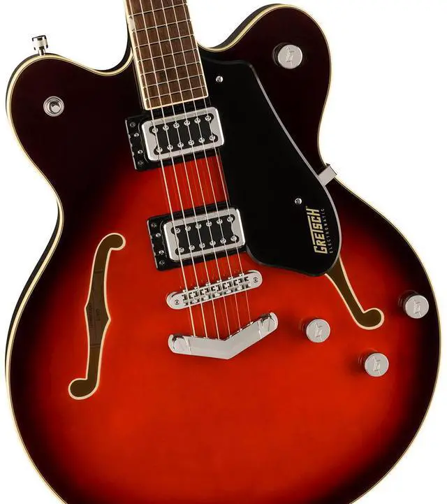 Alt view image 2 of 5 - Gretsch Gretsch G5622 Electromatic Center Block Double-Cut with V-Stoptail Electric Guitar, Laurel Fingerboard, Claret Burst