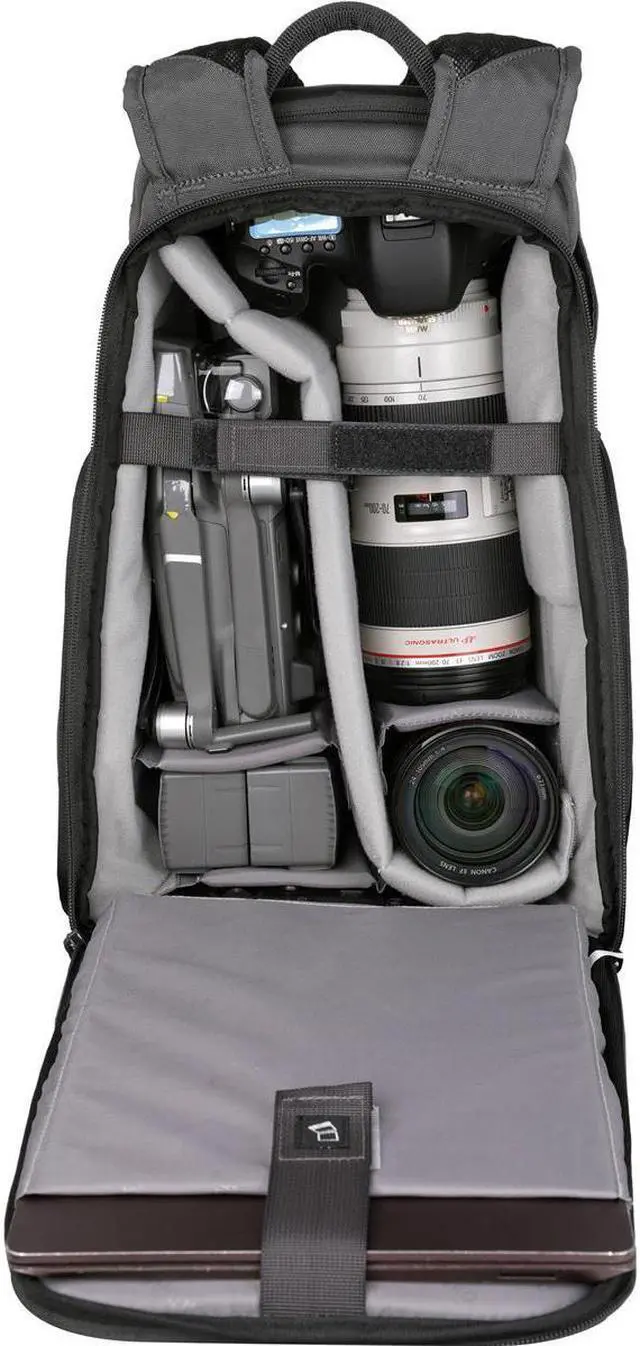 Alt view image 4 of 7 - Vanguard VEO Adaptor R44 16L Camera Backpack, Gray #VEO ADAPTOR R44 GY