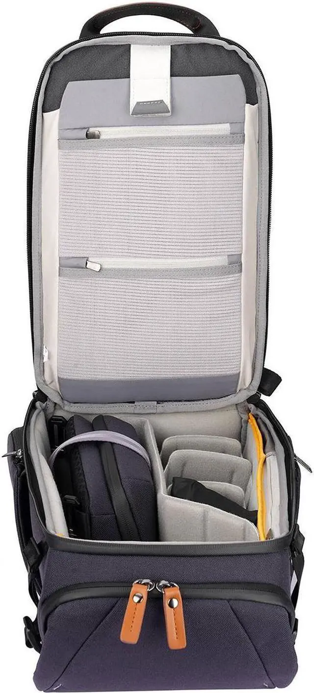 Alt view image 4 of 7 - Vanguard Vanguard VEO City B37 Camera Backpack, Navy #VEO CITY B37 NV
