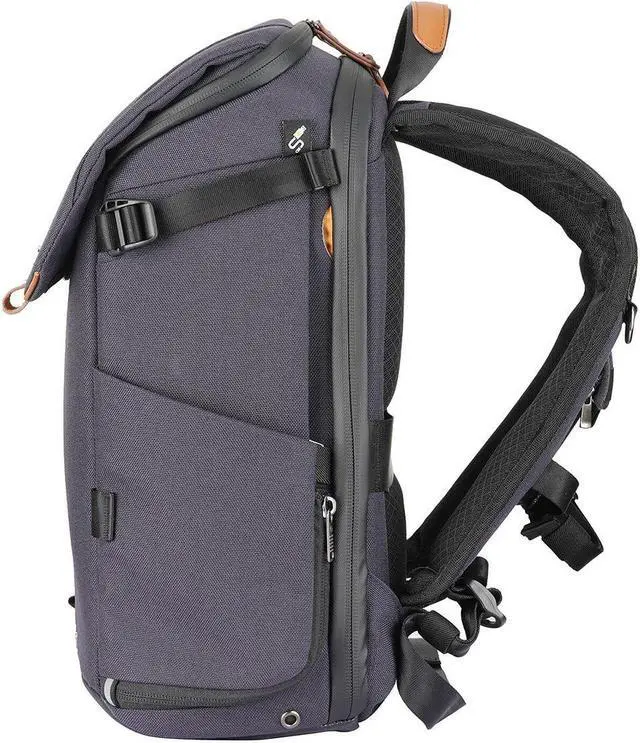 Alt view image 7 of 7 - Vanguard Vanguard VEO City B37 Camera Backpack, Navy #VEO CITY B37 NV