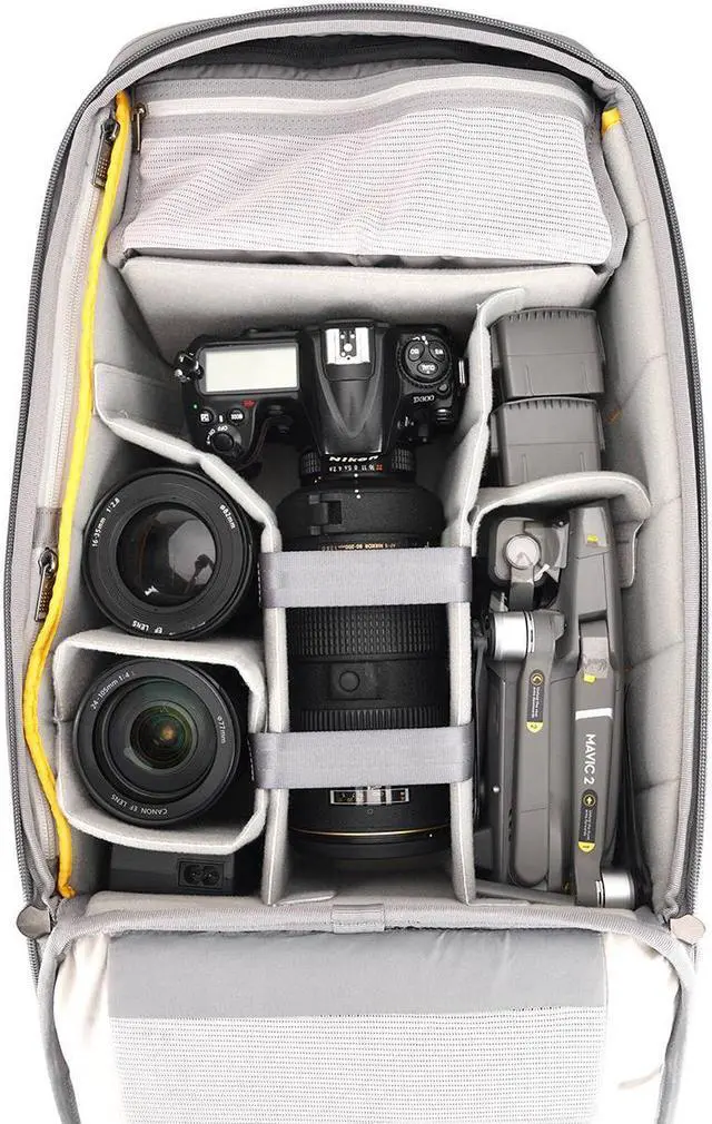 Alt view image 5 of 7 - Vanguard Vanguard VEO City B46 Camera Backpack, Gray #VEO CITY B46 GY