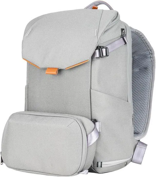 Alt view image 6 of 7 - Vanguard Vanguard VEO City B46 Camera Backpack, Gray #VEO CITY B46 GY