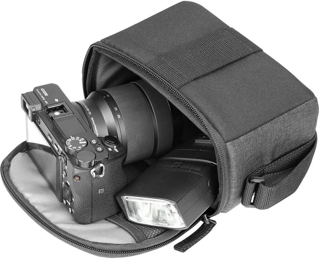 Alt view image 6 of 7 - Vanguard Vesta Aspire 12 1.6L Camera Shoulder Bag, Gray #VESTA ASPIRE12 GY