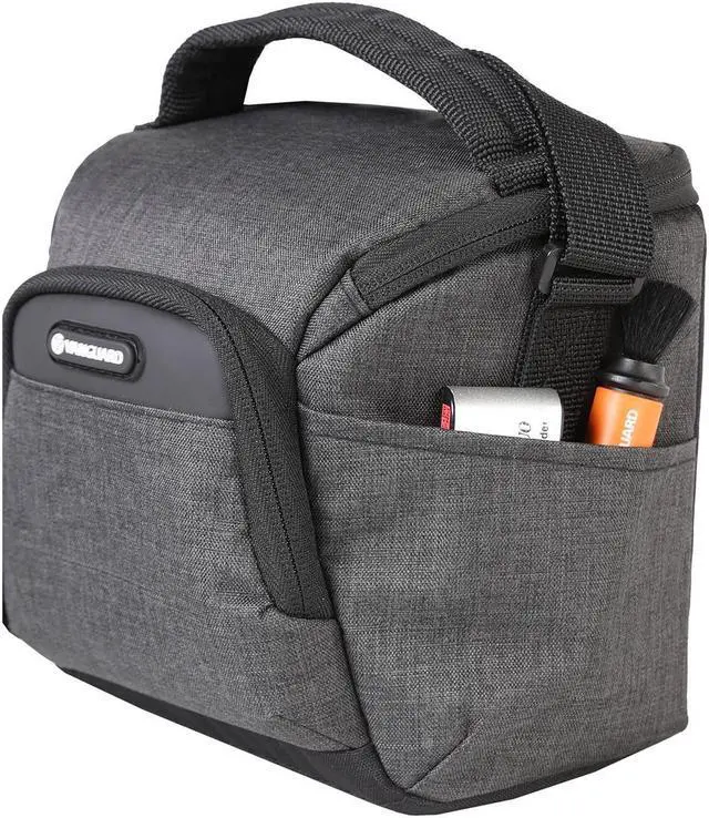 Alt view image 3 of 7 - Vanguard Vesta Aspire 15 2.8L Camera Shoulder Bag, Gray #VESTA ASPIRE15 GY