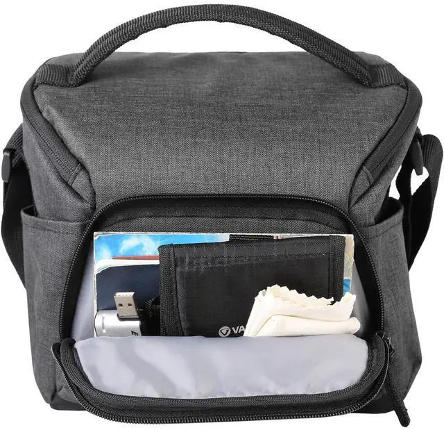 Alt view image 6 of 7 - Vanguard Vesta Aspire 21 5.8L Camera Shoulder Bag, Gray #VESTA ASPIRE21 GY